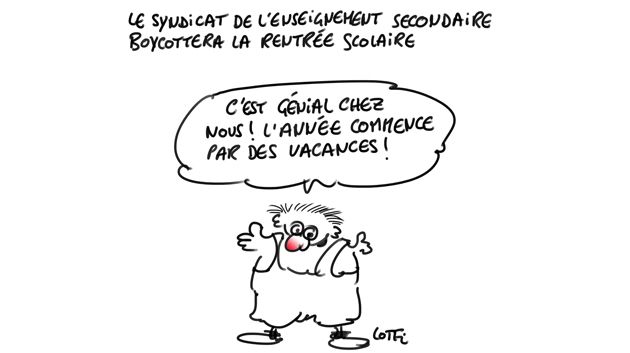 Caricature du dimanche 6 Septembre 2015