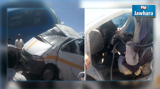 Sidi Bouzid : 18 élèves blessés dans un accident de la route