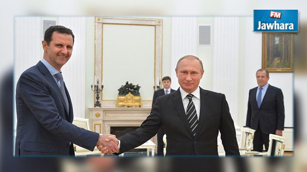 Al Assad remercie Poutine pour son intervention militaire en Syrie