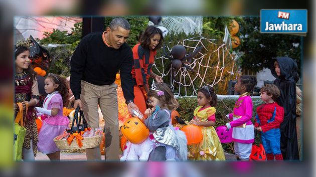 Barack Obama fête Halloween à la Maison-Blanche 