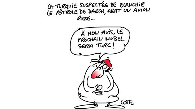 Caricature du samedi 28 Novembre 2015
