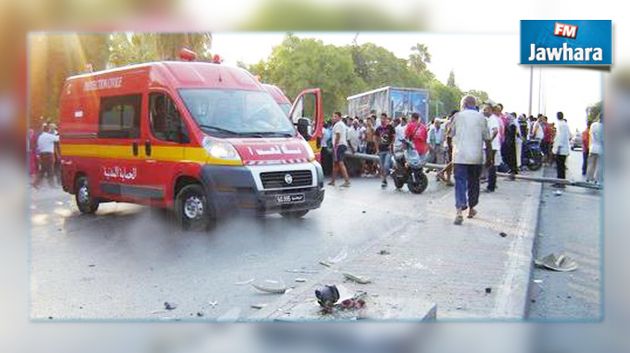 Béja : Un accident de la route fait 1 mort et 1 blessé