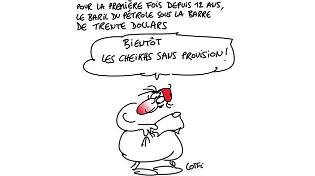 Caricature du jeudi 14 janvier 2016