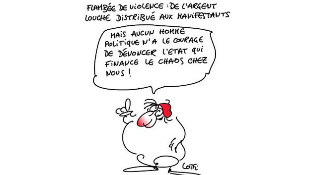 Caricature du samedi 23 janvier 2016