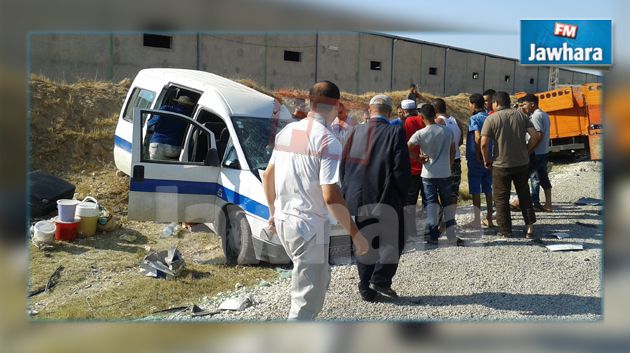  Bouficha : 1 mort et 10 blessés dans un accident de la route