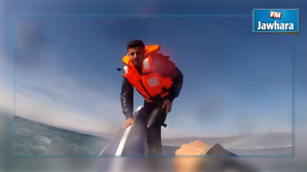 En vidéo, le sauvetage d'un réfugié syrien en mer Egée