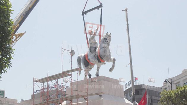 La statue équestre de Bourguiba de retour au cœur de la capitale