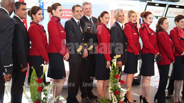 Arrivée du premier vol direct Tunis-Montréal
