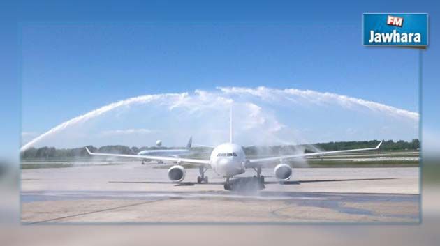 Arrivée du premier vol direct Tunis-Montréal