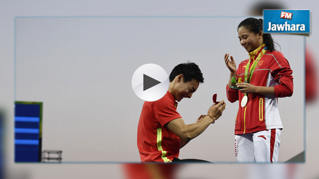 JO 2016 : Une demande en mariage sur le podium