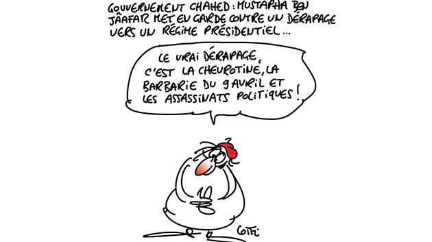 Caricature du lundi 29 Août 2016
