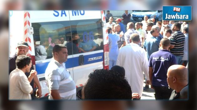 Accident à Kasserine: 12 blessés graves transférés à des hôpitaux d'autres gouvernorats