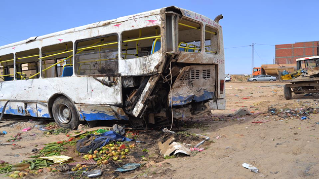 Photos de l'affreux accident de Khmouda