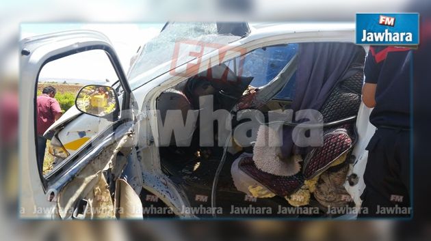 Kairouan: 13 blessés suite à un accident de la route