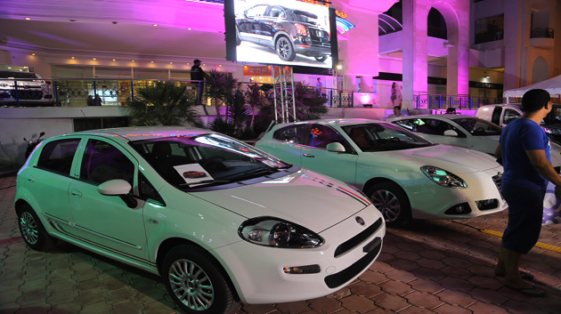 Exposition de voitures Fiat à Slim Centre Sousse
