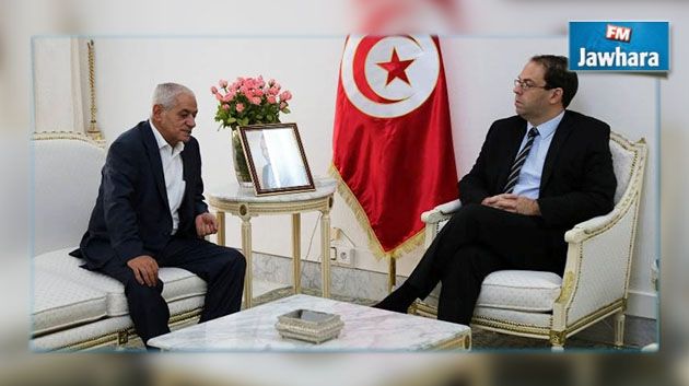 Youssef Chahed reçoit Houcine Abassi