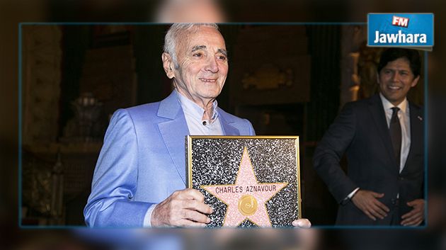 Charles Aznavour reçoit une étoile d'honneur à Hollywood