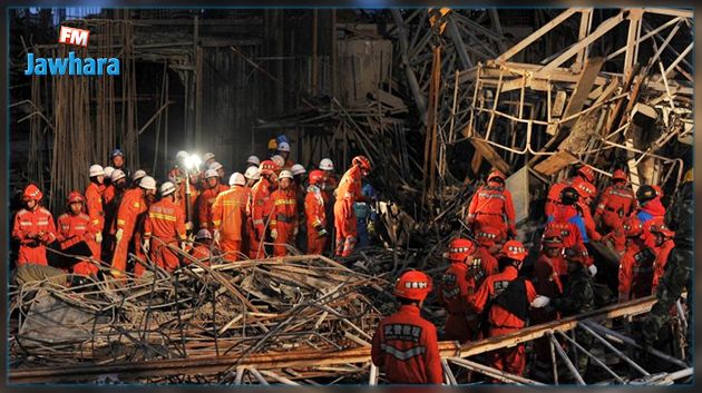 Chine: 13 personnes arrêtées suite à l'effondrement d'une plateforme de chantier