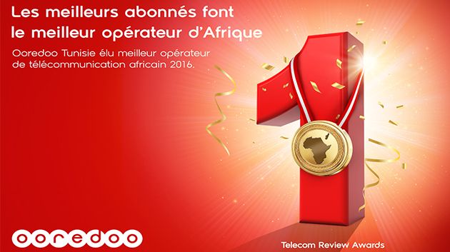 Ooredoo Tunisie : Meilleur opérateur en Afrique en 2016