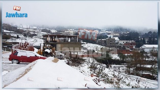 Neige : Restrictions de circulation au niveau de la route nationale n°17 reliant Jendouba à Tabarka