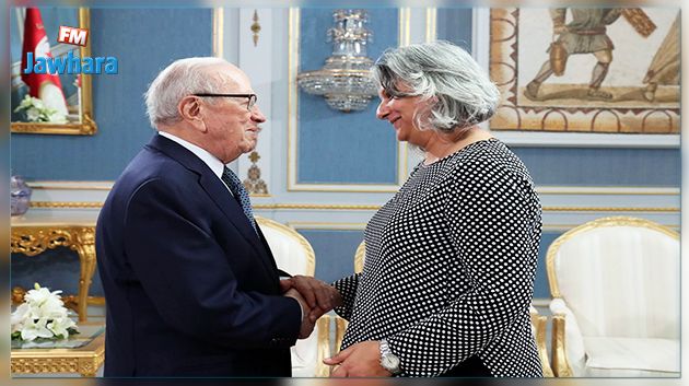 Basma Khalfaoui reçue par Béji Caid Essebsi