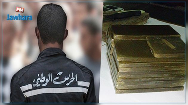 Un agent de la garde nationale interpellé en possession de 7 kilos de cannabis