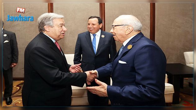 Entretien du chef de l’Etat avec le Secrétaire général de l’ONU en marge du 28e sommet arabe