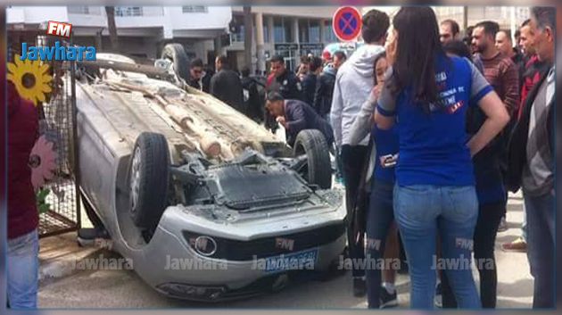 Festivités du Bac sport : Une voiture se renverse et fait 2 blessés à Mahdia