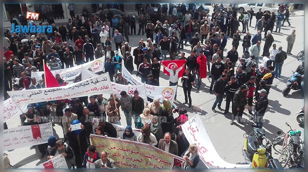 Une marche protestataire à Kairouan