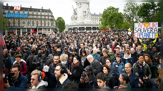 Première manifestation à Paris après l'élection d'Emmanuel Macron