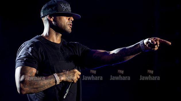 Le rappeur français Booba sur la scène de Mawazine