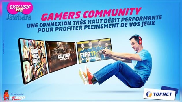 TOPNET lance « Gamers Arena » pour la création de son équipe e-sport et présente sa solution « Gamers Community »