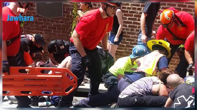 Etats-Unis : Une voiture percute un groupe de personnes à Charlottesville