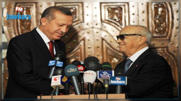 Caïd Essebsi reçoit une communication téléphonique de Recep Tayyip Erdogan
