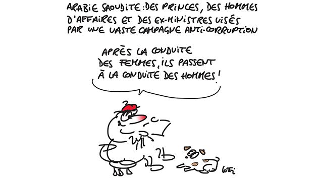 Caricature du mardi 07 Novembre 2017
