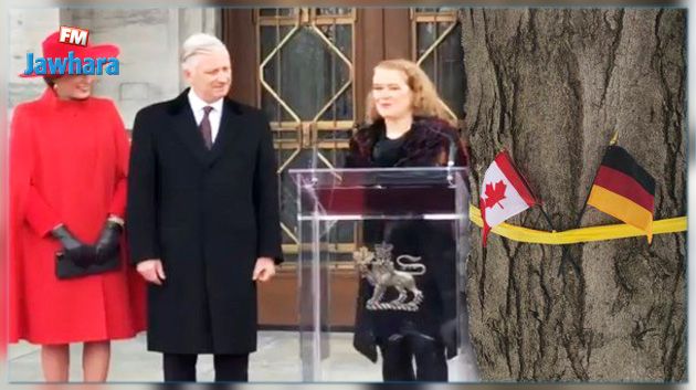 Canada : Le drapeau allemand hissé pour accueillir le roi des Belges