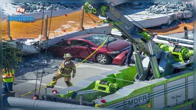 Etats-Unis : Un pont tout neuf s'effondre à Miami et fait plusieurs victimes 