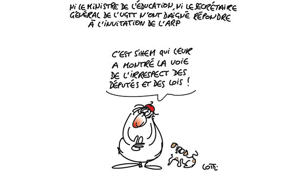 Caricature du mardi 3 avril 2018