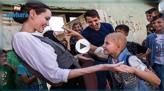 Angelina Jolie en visite à Mossoul 
