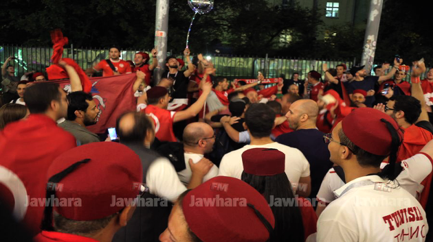 L'ambiance des supporters tunisiens à Moscou
