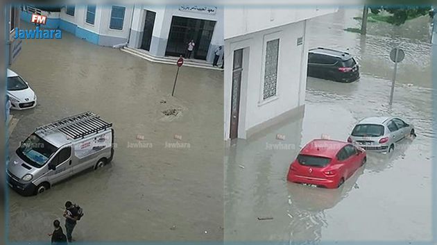 Intempéries à Bizerte : Certaines routes coupées à la circulation 