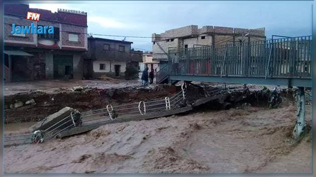 Kasserine : Pluies diluviennes, suspension des cours dans certaines écoles