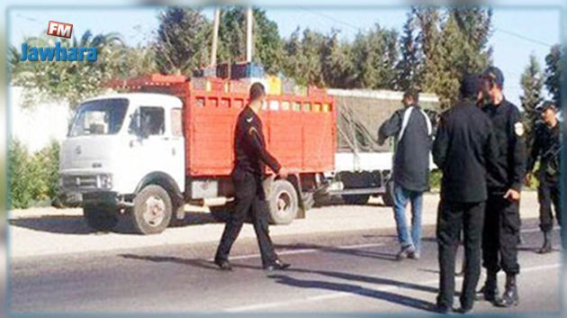 Mahdia : Saisie d'un camion chargé de marchandises de contrebande