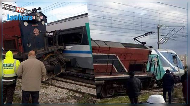 Frottement entre deux trains de la SNCFT sans faire des dégâts