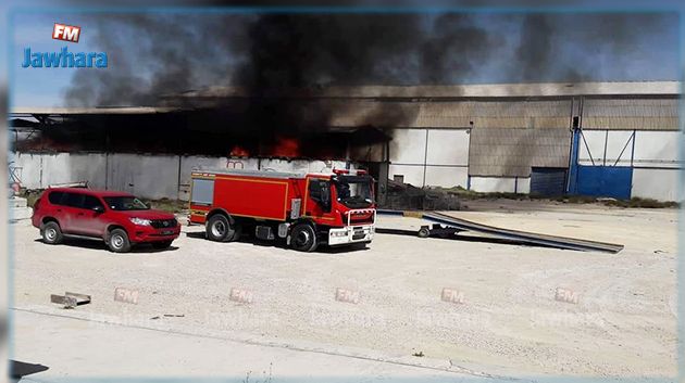 Gabes : Incendie dans une usine de friperie