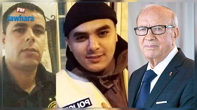 Caid Essebsi s’entretient avec les familles des martyrs Zamali et Lakhdar