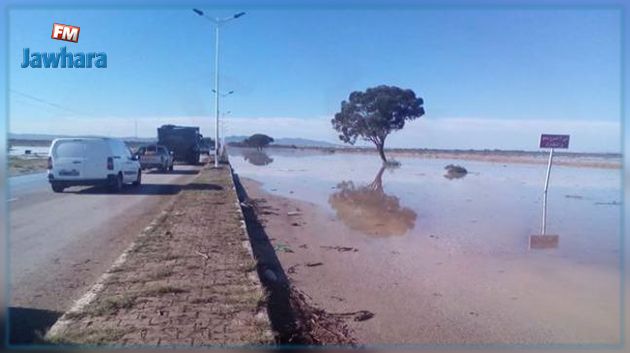 Intempéries - Siliana: La route locale n°661 reliant El Rouhia à Habassia rouverte à la circulation