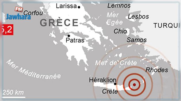 Grèce : Un fort séisme ressenti en Crète