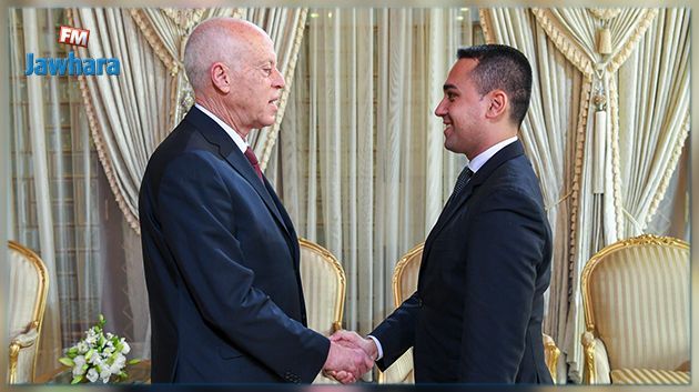 Le président de la République reçoit le ministre italien des Affaires étrangères et de la Coopération internationale