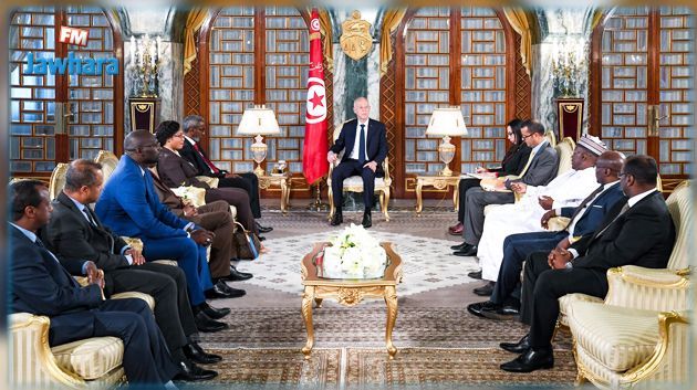Saied reçoit une délégation de haut niveau de ministres et de conseillers africains